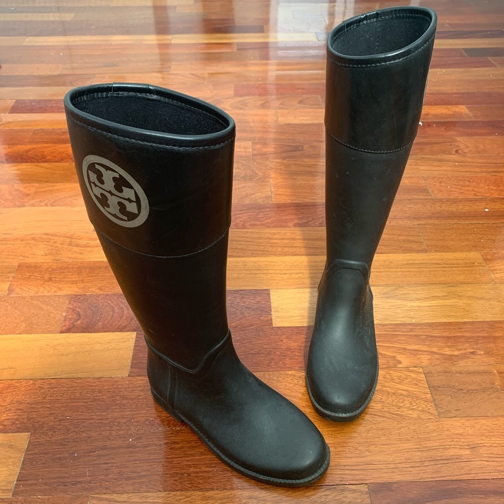 Tory Burch tall rain boots